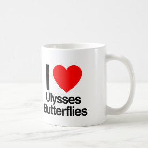 Liebe ulysses butterfliegen kaffeetasse
