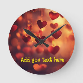 "Liebe um die Uhr" - individuell anpassbare Uhr