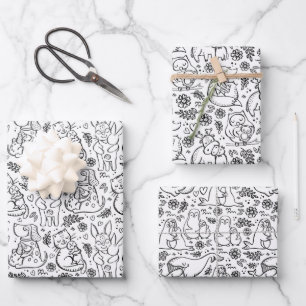 Liebe-Umschlag Papier Set von 3