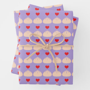 Liebe-Umschlagpapier abstumpfen Geschenkpapier Set