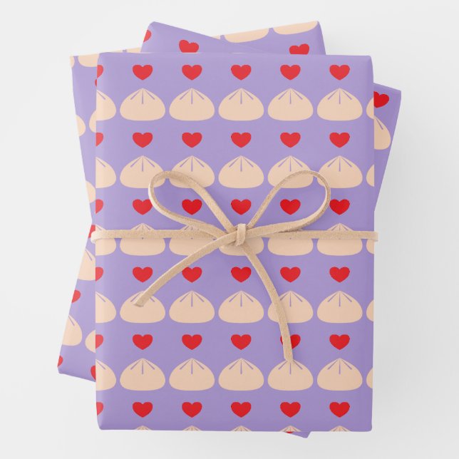 Liebe-Umschlagpapier abstumpfen Geschenkpapier Set (Beispiel)