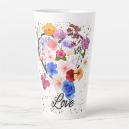 Liebe und Blume Milchtasse