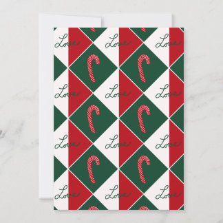 Liebe und Candy Canes Einladung