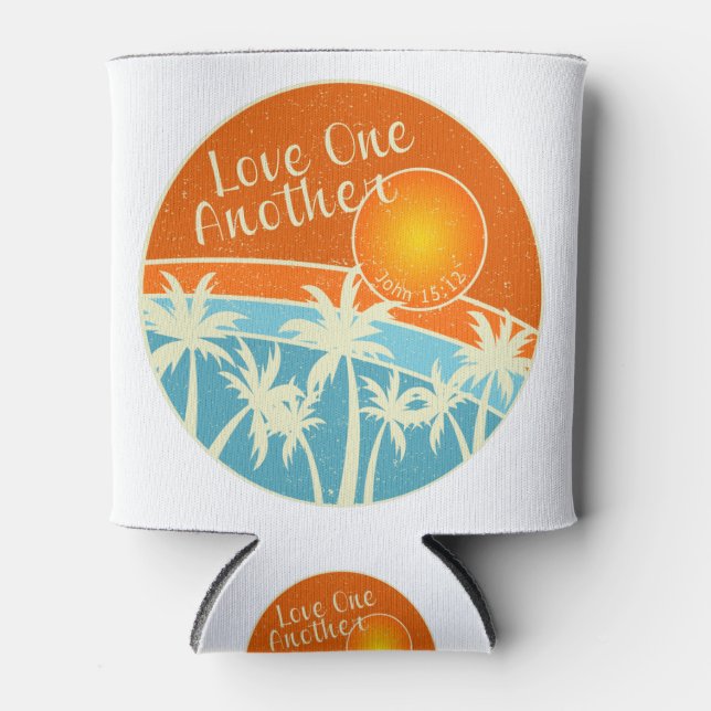Liebe und Christliches Design Dosenkühler (Vorderseite)