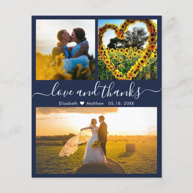 Liebe und Dank an die Hochzeitsfotografie der Mari (Vorderseite)