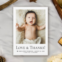 Liebe und Dank Baby Foto Geburtserklärung
