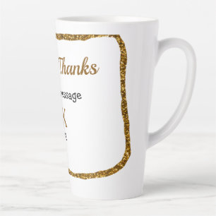 Liebe und Dank fügen Sie Pärchen Namen goldschwarz Milchtasse
