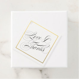 Liebe und Dank für elegante Script-Imitate Gold Bo Geschenkanhänger