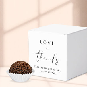 Liebe und Dank Hochzeitsgunst Geschenkboxen Geschenkschachtel