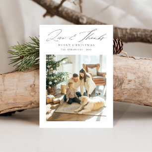 Liebe und Dank Modernes Foto Weihnachten
