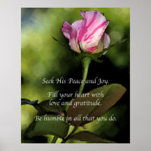 Liebe und Dankbarkeit Inspiration Poster