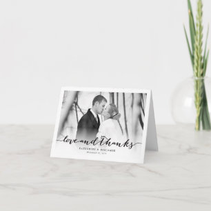 Liebe und danke Foto Hochzeit Dankeschön
