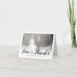 Liebe und danke Foto Hochzeit Dankeschön