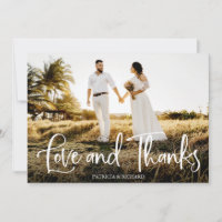 Liebe und danke Niedlichen Hochzeit Danke Foto