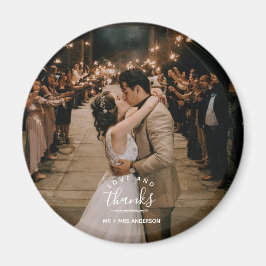 Liebe und danke Wedding Foto Vielen Dank Magnet