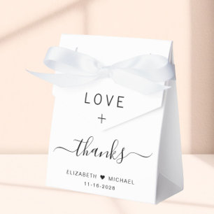 Liebe und Dankeschön Hochzeit Geschenkschachtel