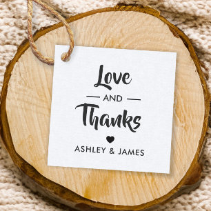 Liebe und Dankeschön-Tag, Hochzeitstag, Kraft Geschenkanhänger