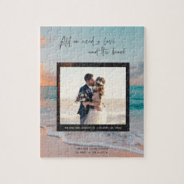 Liebe und das Beach Wedding Foto