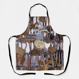 Liebe und Eiffelturm. Paris. Frankreich. Schürze