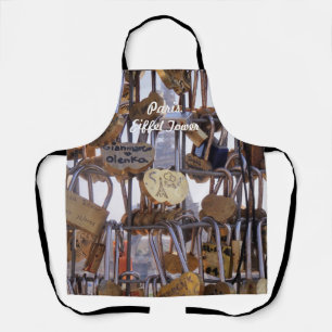 Liebe und Eiffelturm. Paris. Frankreich. Schürze