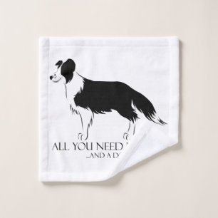 Liebe und ein Hund Waschlappen