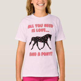 Liebe und ein Pony Hoodie