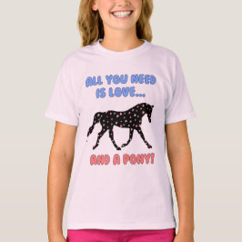 Liebe und ein Pony Hoodie