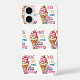Liebe und Eis iPhone 16 Hülle