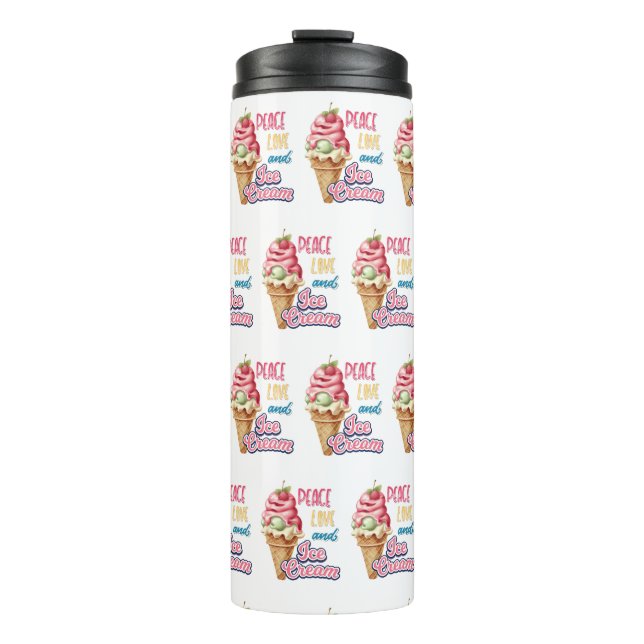 Liebe und Eis Thermosbecher (Vorderseite)