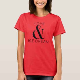 *Liebe und Eiscreme T-Shirt