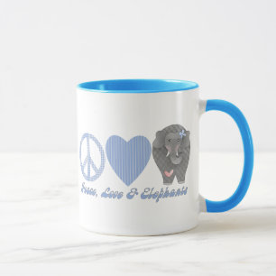 Liebe und Elefanten Tasse