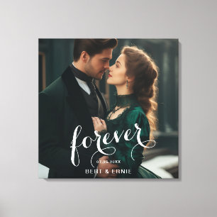 Liebe und Erinnerung 60 cm quadratische Leinwand