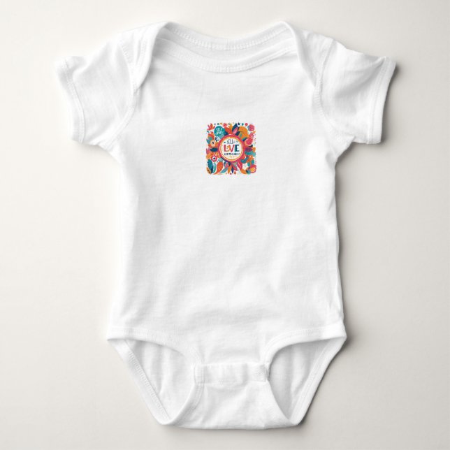 Liebe und Ermächtigung Baby Strampler (Vorderseite)