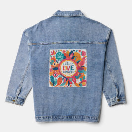 Liebe und Ermächtigung Jeansjacke