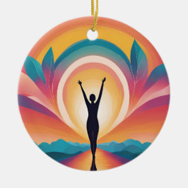 Liebe und Ermächtigung Keramik Ornament
