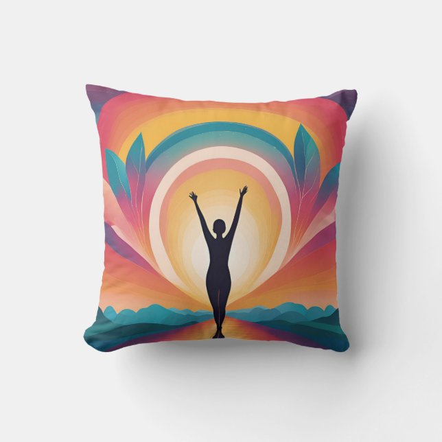 Liebe und Ermächtigung Kissen (Vorderseite)