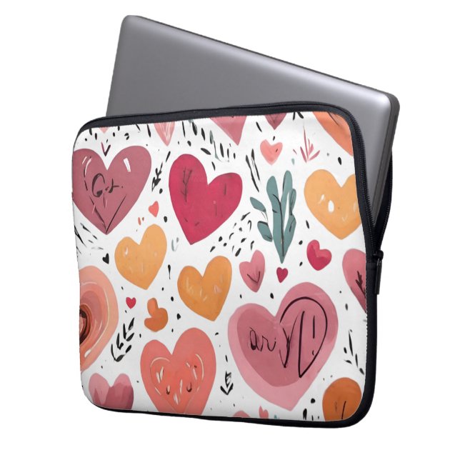 Liebe und Ermächtigung Laptopschutzhülle (Vorderseite Links)