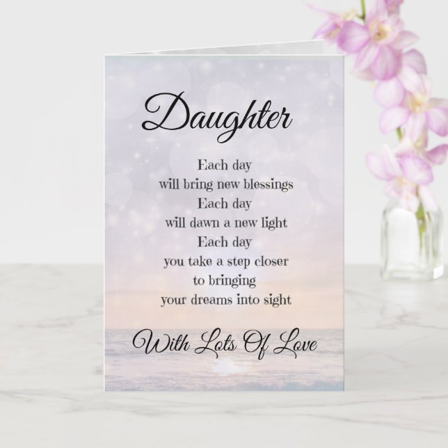 Liebe und Ermutigung von Gedicht-Design Karte (Orchidee)