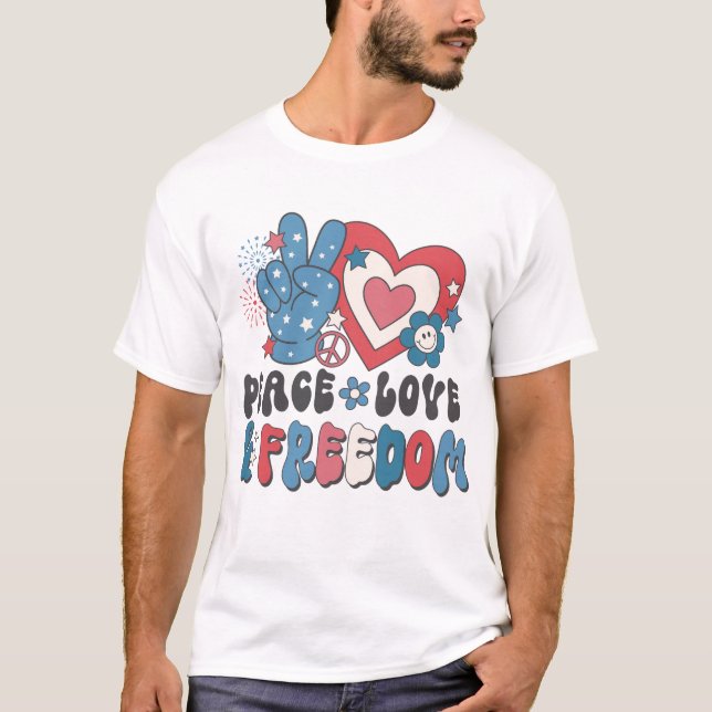 Liebe und Freiheit T-Shirt (Vorderseite)