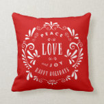 Liebe und Freude | Holiday Throw Kissen<br><div class="desc">Für weitere Farben und Stile besuchen Sie unseren Shop!</div>