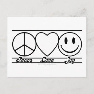 Liebe und Freude Postkarte