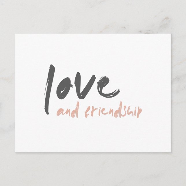 Liebe und Freundschaft | Modern Forever Friend Bes Postkarte (Vorderseite)