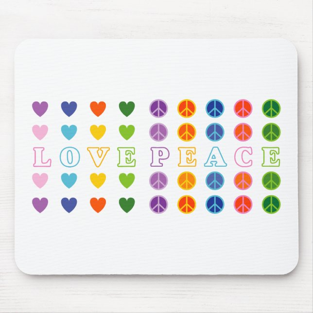 Liebe und Frieden (02) Mousepad (Vorne)