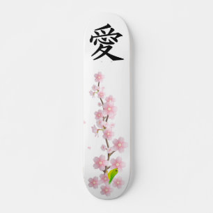 Liebe und Frieden Japanisches Sakura-Skateboard Skateboard
