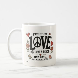 Liebe und Frieden Kaffeetasse