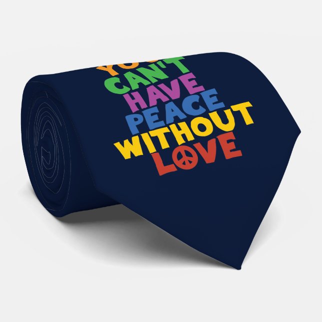 Liebe und Frieden Krawatte (Gerollt)
