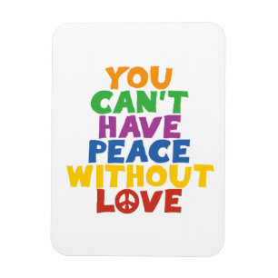 Liebe und Frieden Magnet