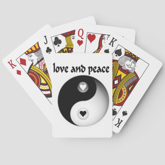 Liebe und Frieden Spielkarten (Rückseite)
