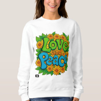 Liebe und Frieden Sweatshirt