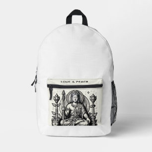 Liebe und friedliche Ruhe Bedruckter Rucksack